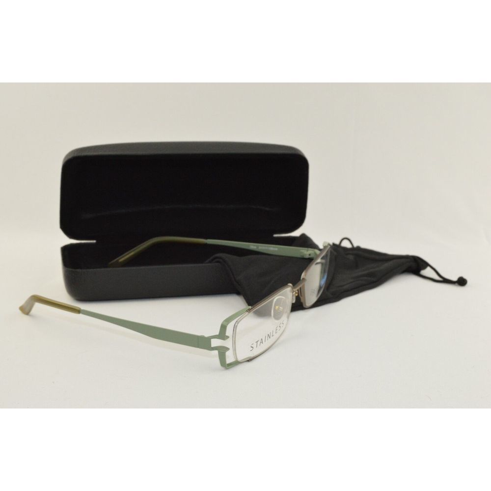Dakota Smith Burton Morris eyeglass frames Art Deco‎ Size 51-17-135 Color Olive